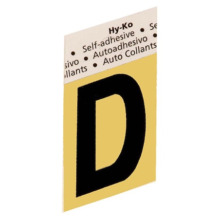 1.5 In Gold Aluminum Letter D, 10PK